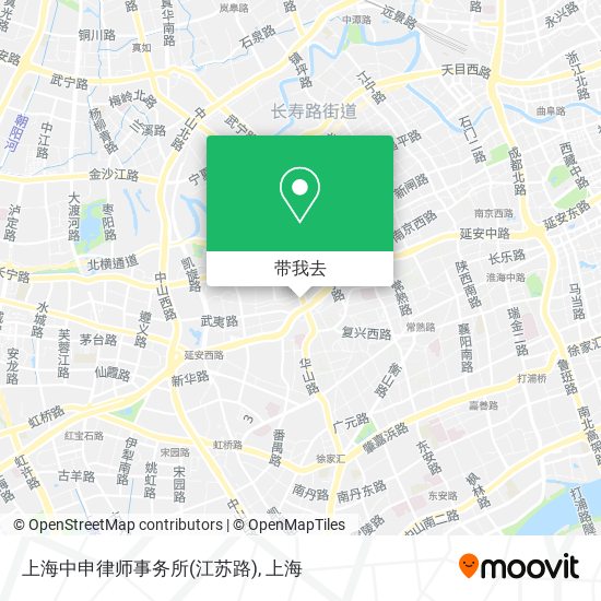 上海中申律师事务所(江苏路)地图