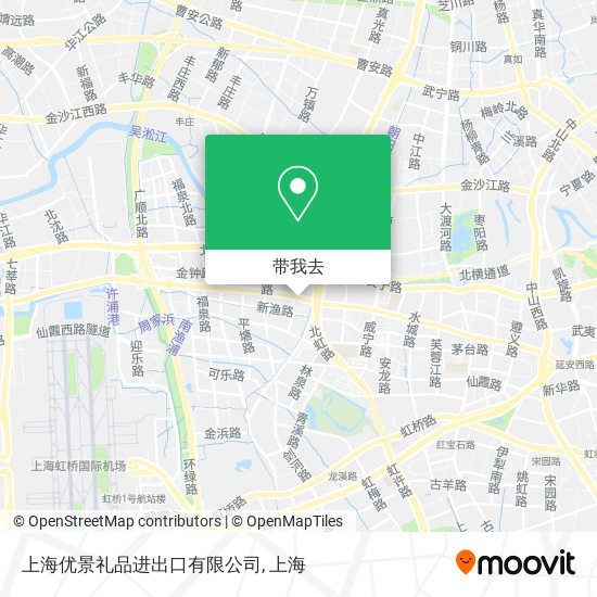 上海优景礼品进出口有限公司地图