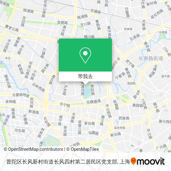 普陀区长风新村街道长风四村第二居民区党支部地图