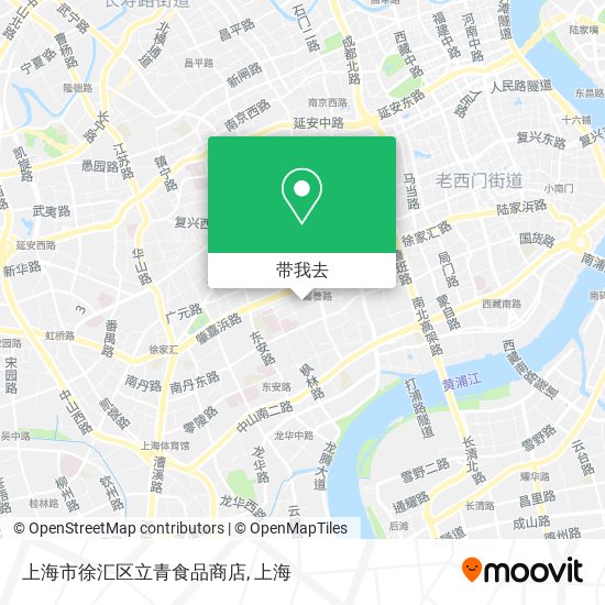 上海市徐汇区立青食品商店地图