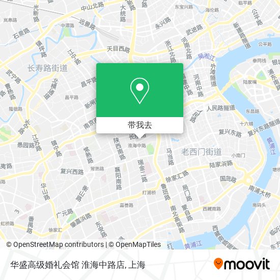 华盛高级婚礼会馆 淮海中路店地图