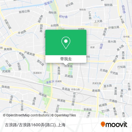 古浪路/古浪路1600弄(路口)地图