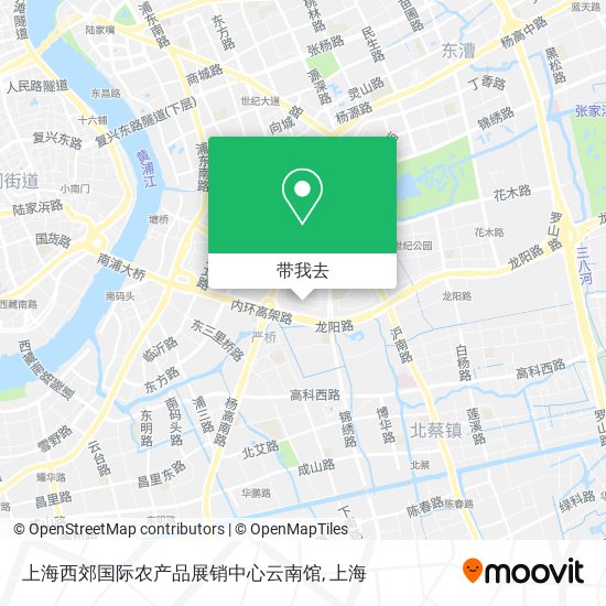 上海西郊国际农产品展销中心云南馆地图