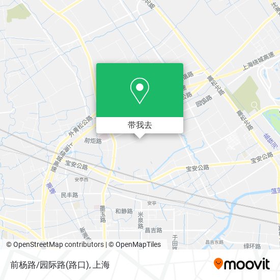 前杨路/园际路(路口)地图