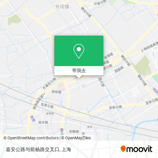 嘉安公路与前杨路交叉口地图