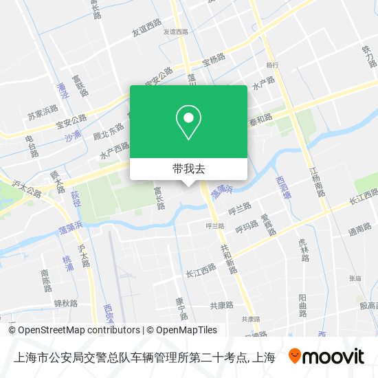 上海市公安局交警总队车辆管理所第二十考点地图