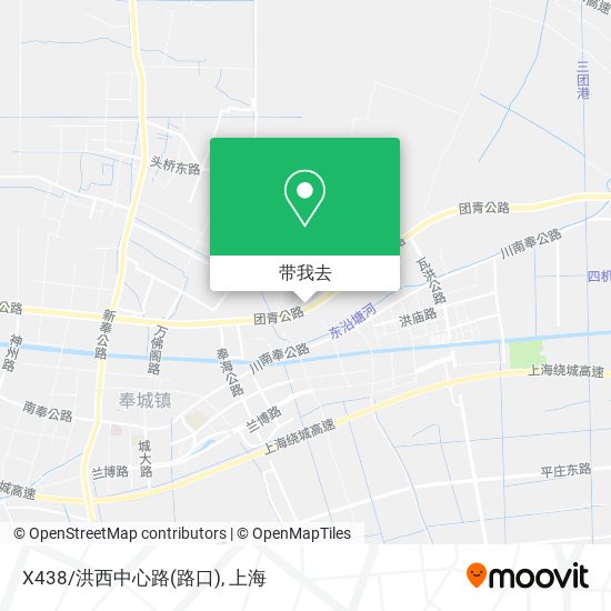 X438/洪西中心路(路口)地图