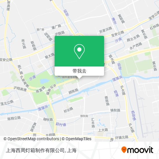 上海西周灯箱制作有限公司地图