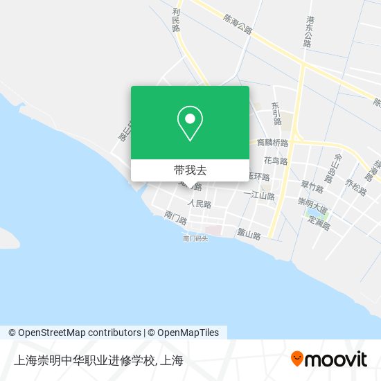 上海崇明中华职业进修学校地图