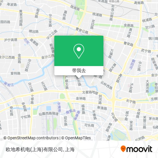 欧地希机电(上海)有限公司地图