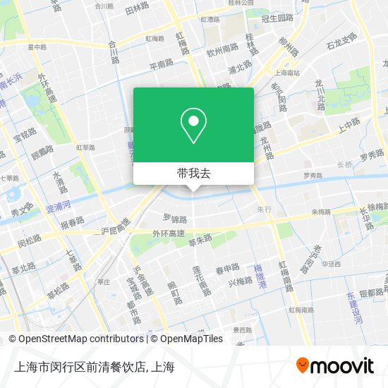 上海市闵行区前清餐饮店地图