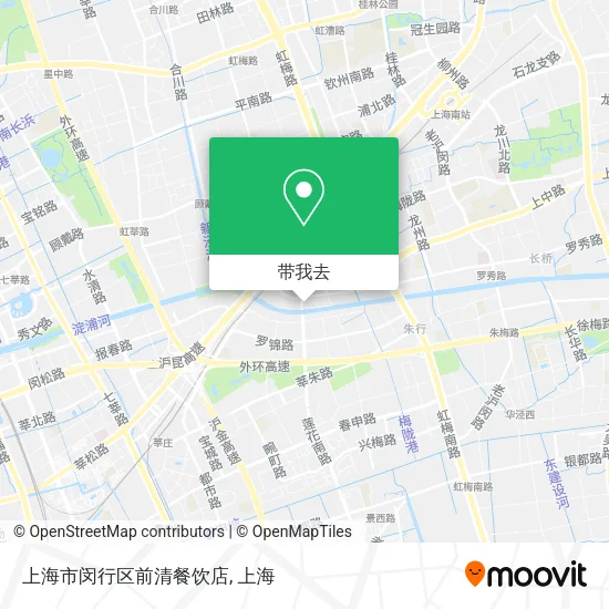 上海市闵行区前清餐饮店地图