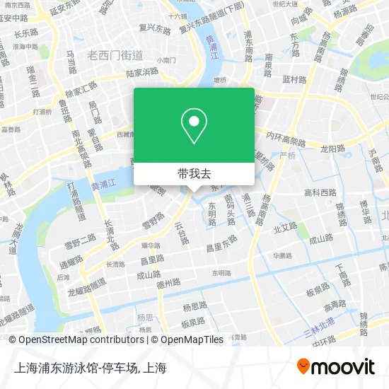 上海浦东游泳馆-停车场地图