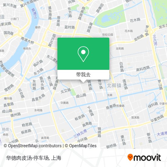 华德肉皮汤-停车场地图