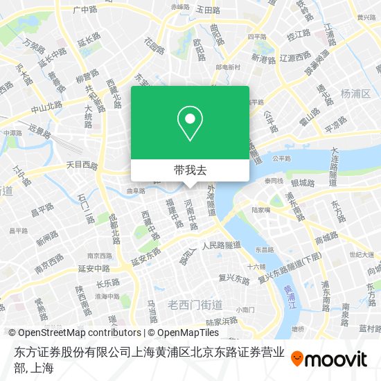 东方证券股份有限公司上海黄浦区北京东路证券营业部地图