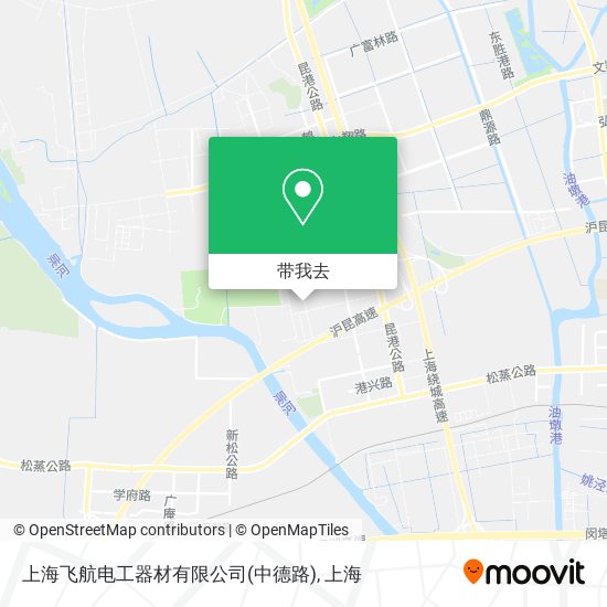 上海飞航电工器材有限公司(中德路)地图