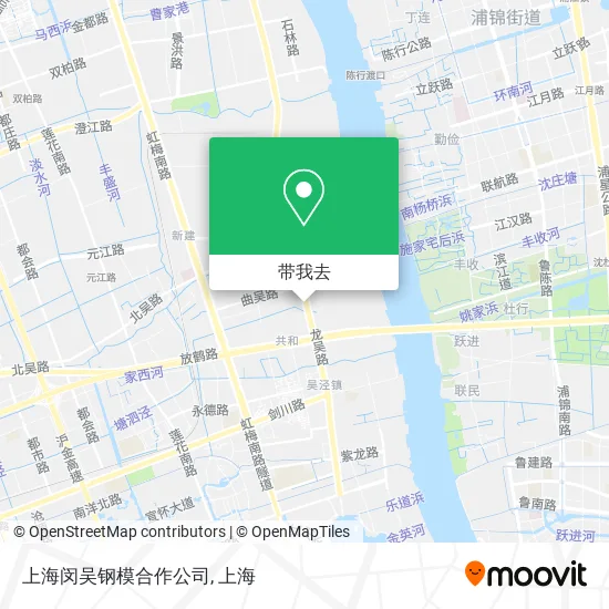 上海闵吴钢模合作公司地图