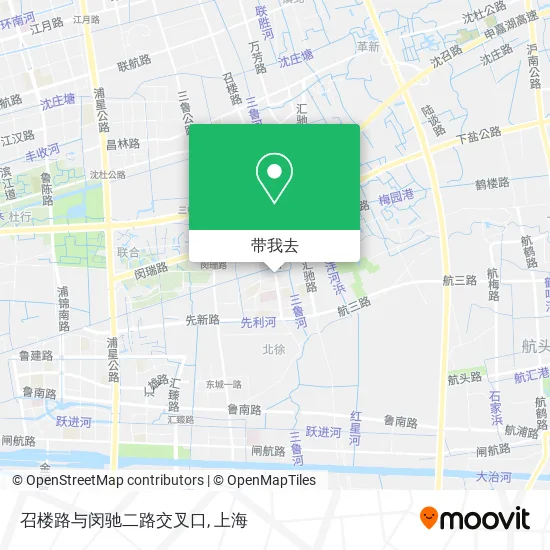 召楼路与闵驰二路交叉口地图