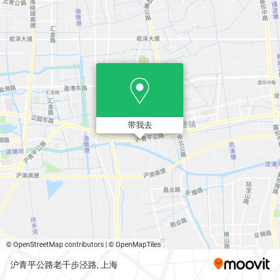 沪青平公路老千步泾路地图