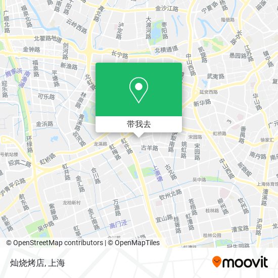 灿烧烤店地图