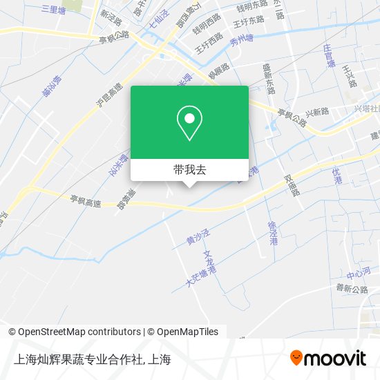 上海灿辉果蔬专业合作社地图