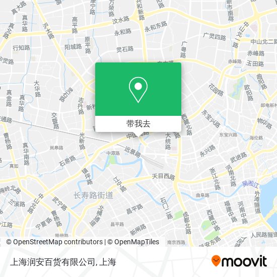 上海润安百货有限公司地图