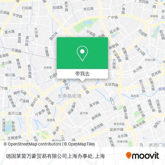 德国莱茵万豪贸易有限公司上海办事处地图