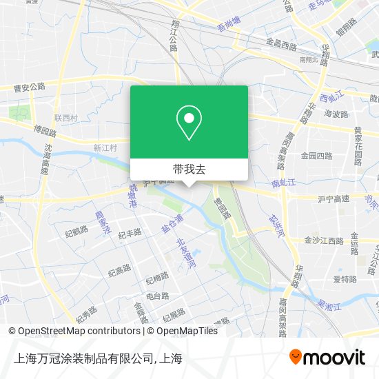 上海万冠涂装制品有限公司地图