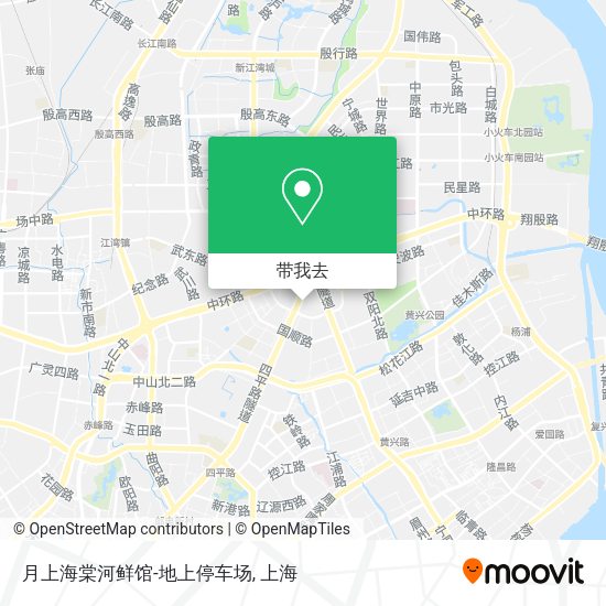 月上海棠河鲜馆-地上停车场地图