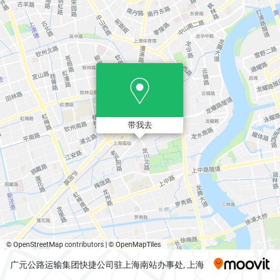 广元公路运输集团快捷公司驻上海南站办事处地图