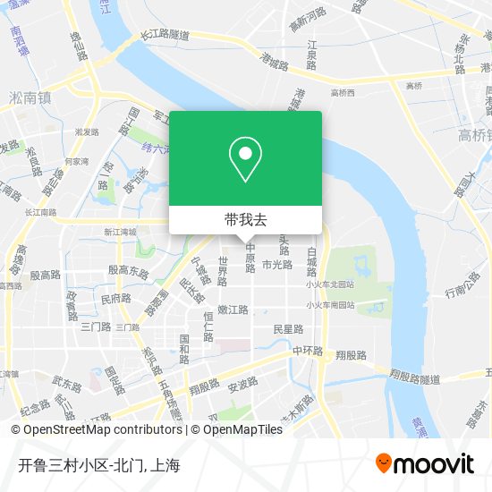 开鲁三村小区-北门地图