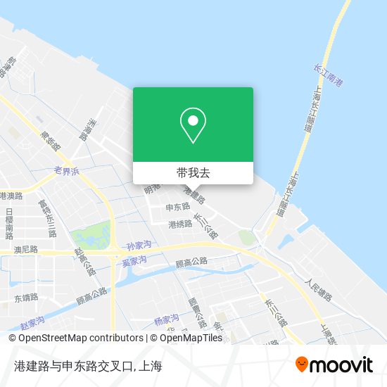 港建路与申东路交叉口地图
