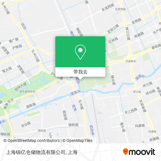 上海锦亿仓储物流有限公司地图