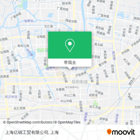 上海亿锦工贸有限公司地图