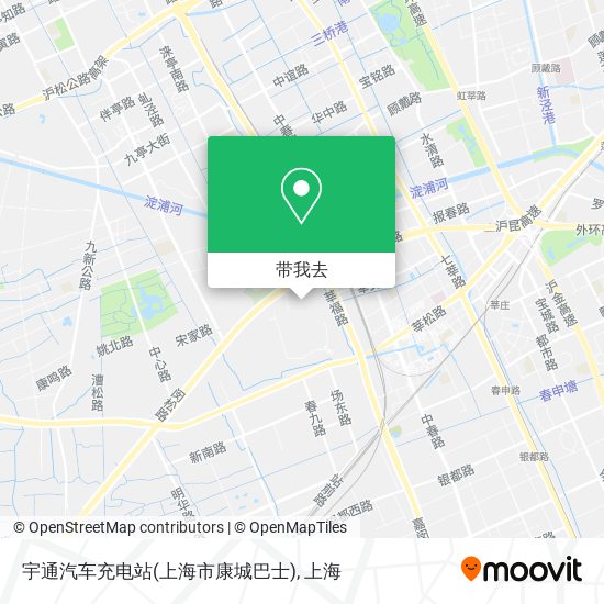 宇通汽车充电站(上海市康城巴士)地图