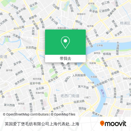 英国爱丁堡毛纺有限公司上海代表处地图