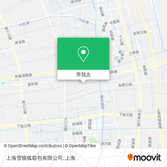 上海雪狼狐箱包有限公司地图