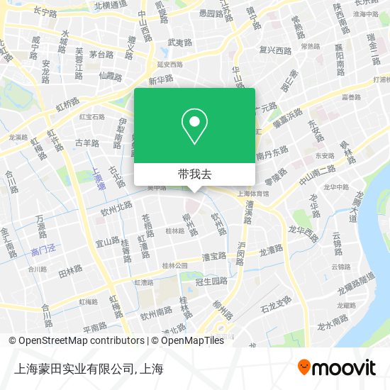上海蒙田实业有限公司地图