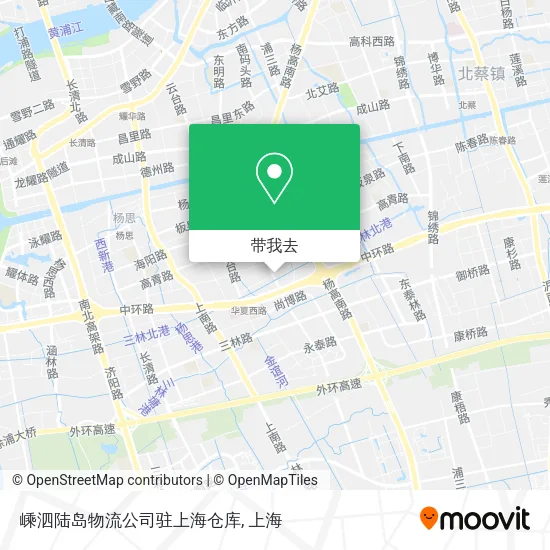 嵊泗陆岛物流公司驻上海仓库地图