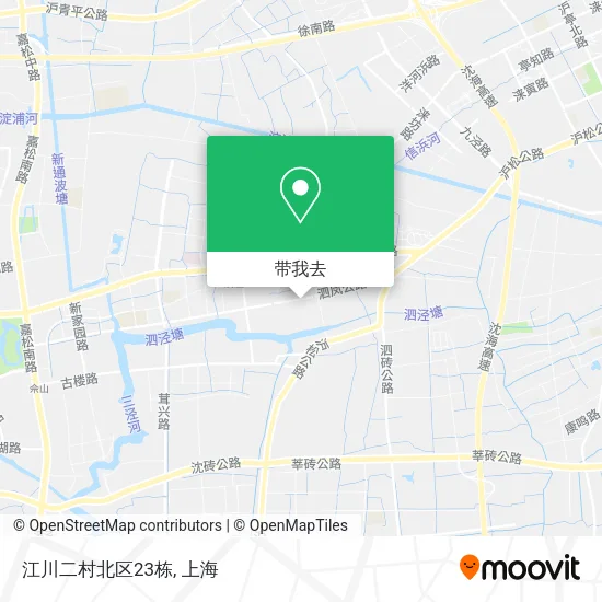 江川二村北区23栋地图