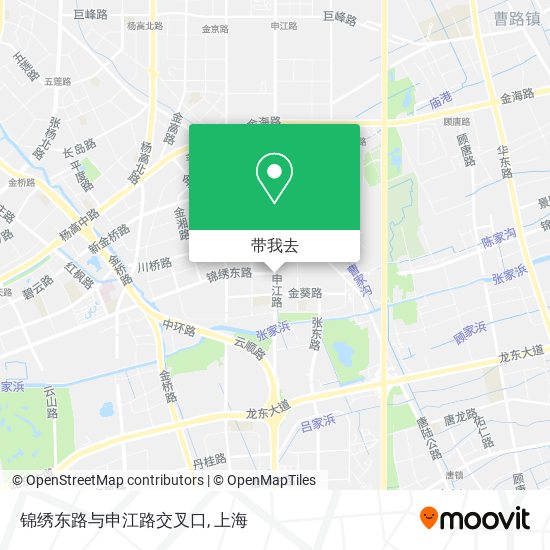 锦绣东路与申江路交叉口地图