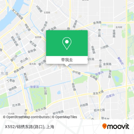 X552/锦绣东路(路口)地图