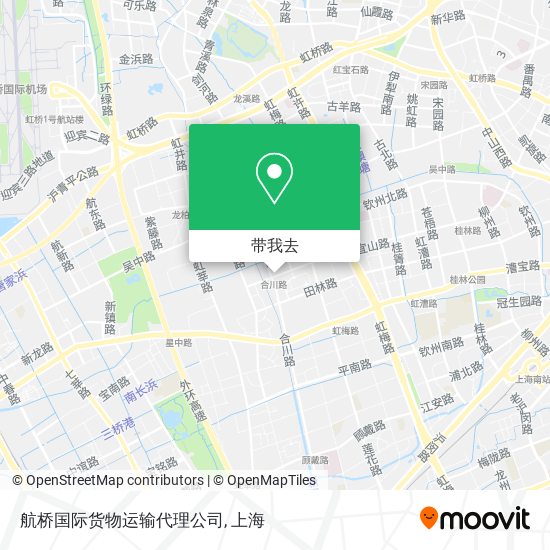 航桥国际货物运输代理公司地图