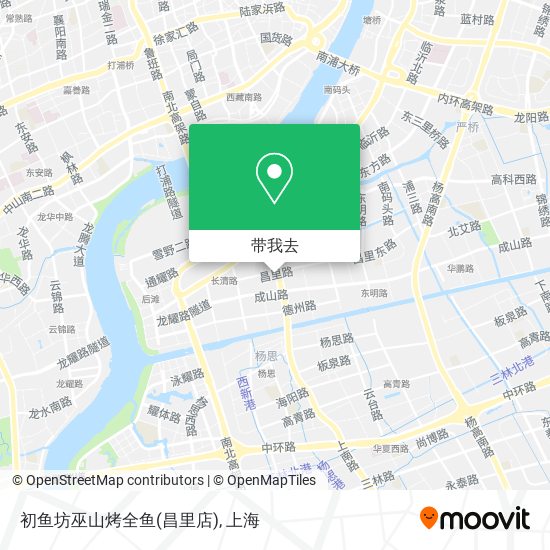 初鱼坊巫山烤全鱼(昌里店)地图