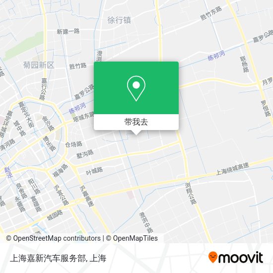 上海嘉新汽车服务部地图