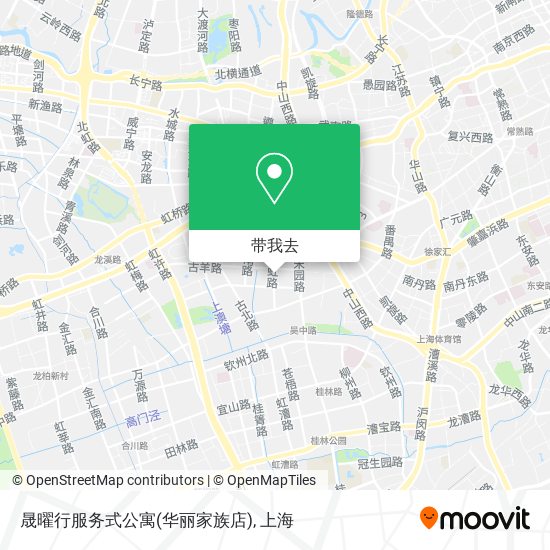 晟曜行服务式公寓(华丽家族店)地图