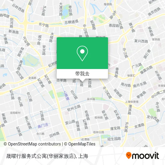 晟曜行服务式公寓(华丽家族店)地图