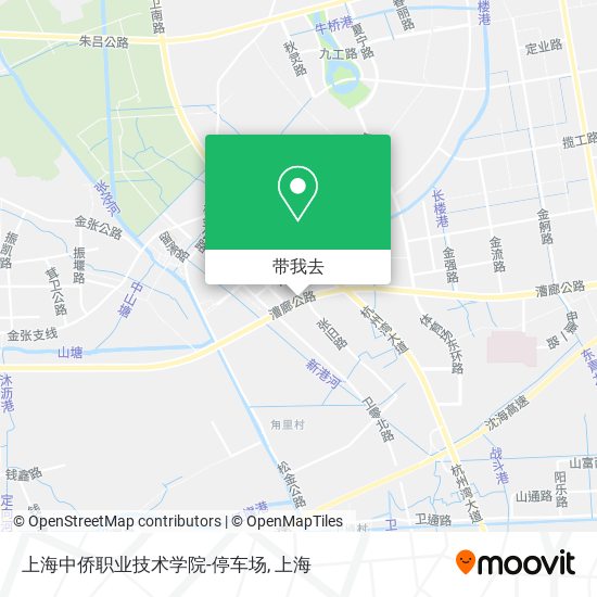 上海中侨职业技术学院-停车场地图