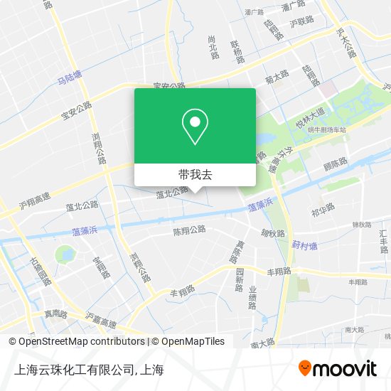 上海云珠化工有限公司地图