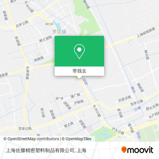 上海佐滕精密塑料制品有限公司地图